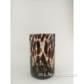 Corak Leopard Hiasan Jardiniere Vase Glass